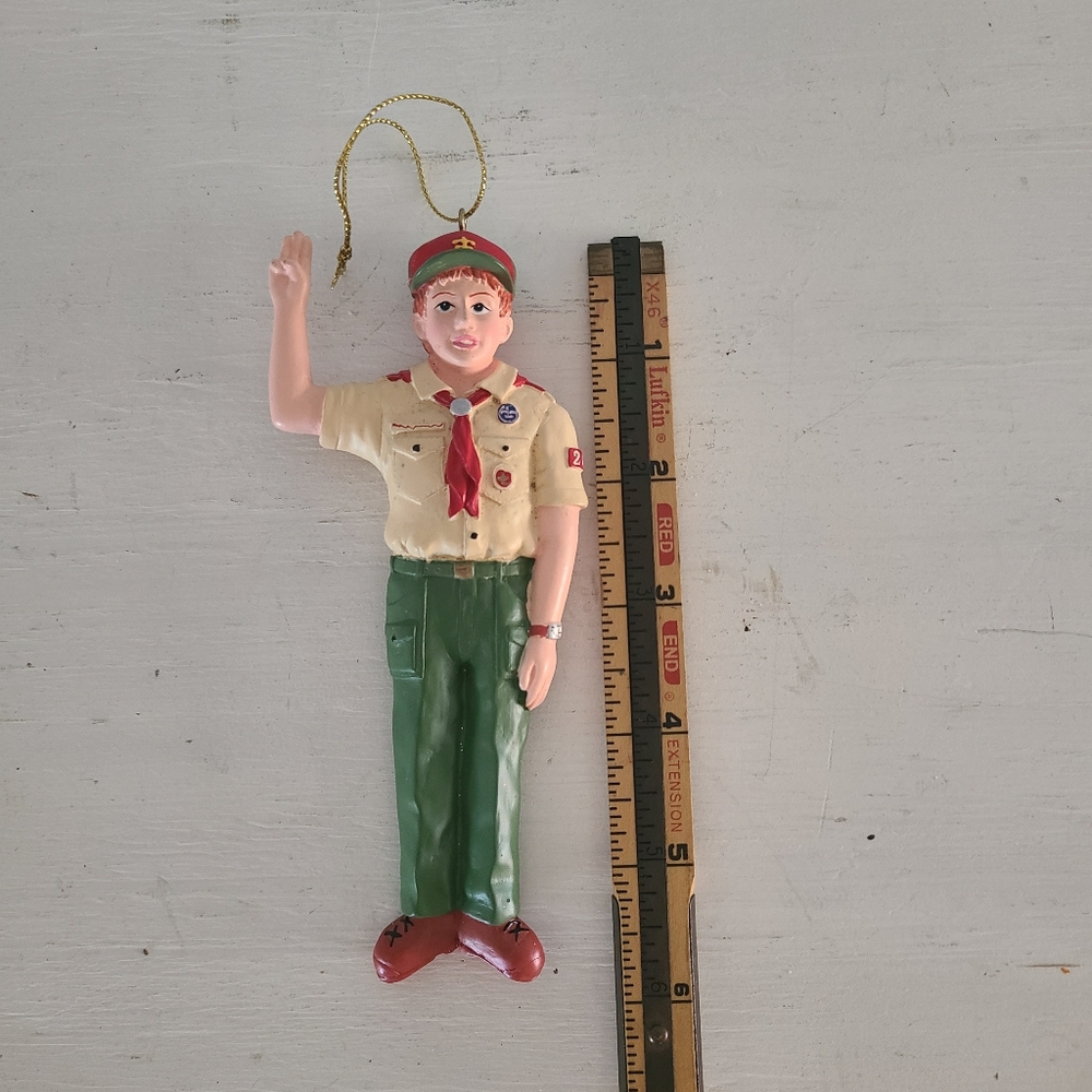 Vintage Boy Scout Figurine Ornament Kurt S Adler - Picture 7 of 9
